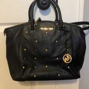 Black studded MK purse